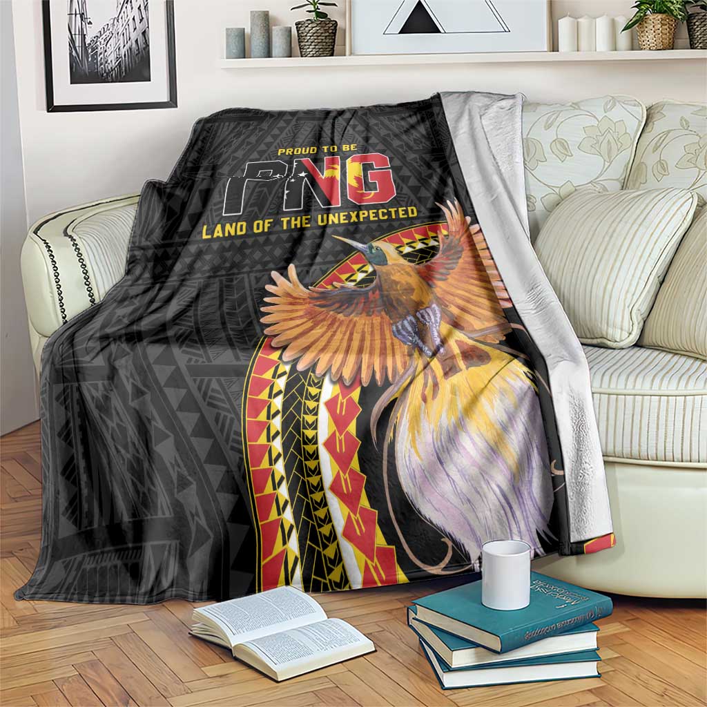 Papua New Guinea Tok Pisin Wik Blanket Land Of The Unexpected LT05 Black - Polynesian Pride