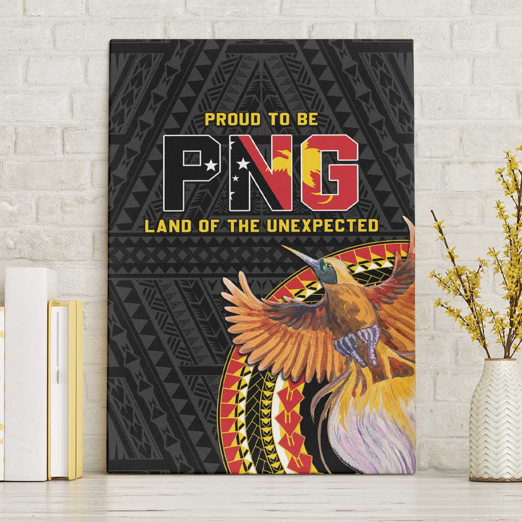 Papua New Guinea Tok Pisin Wik Canvas Wall Art Land Of The Unexpected LT05 Without Frame Black - Polynesian Pride