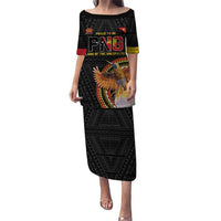 Papua New Guinea Tok Pisin Wik Puletasi Land Of The Unexpected LT05 Long Dress Black - Polynesian Pride