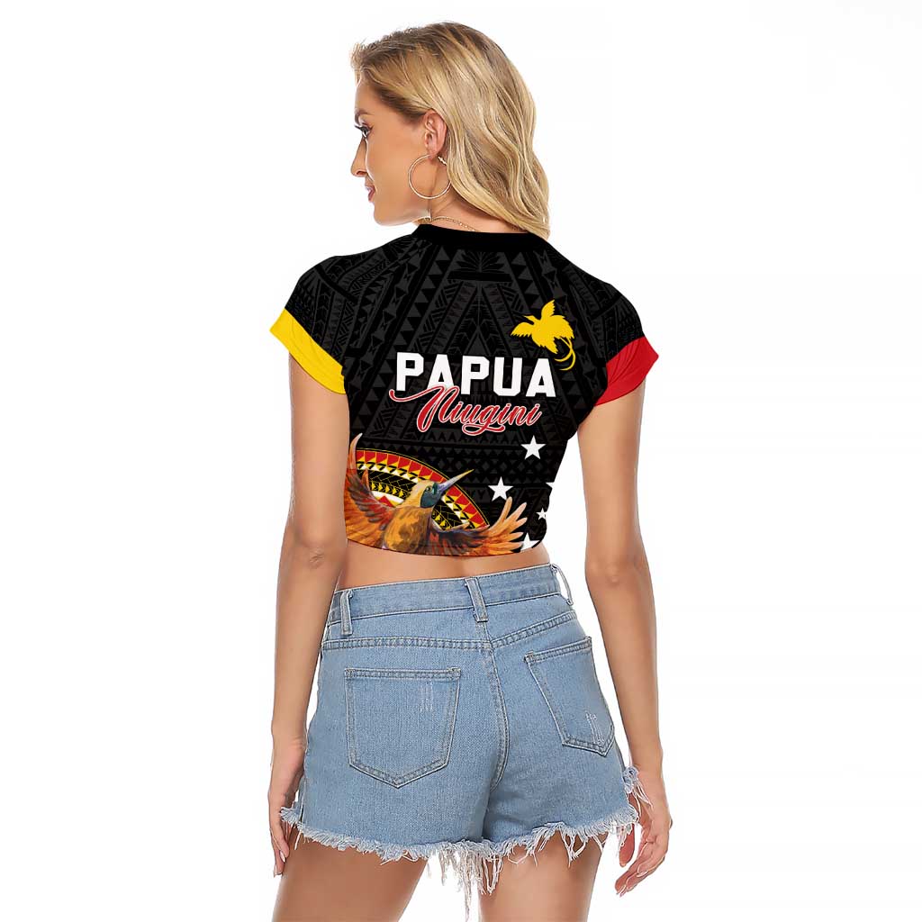 Papua New Guinea Tok Pisin Wik Raglan Cropped T Shirt Land Of The Unexpected LT05 - Polynesian Pride