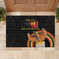 Papua New Guinea Tok Pisin Wik Rubber Doormat Land Of The Unexpected LT05 Black - Polynesian Pride