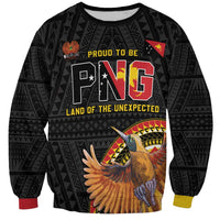 Papua New Guinea Tok Pisin Wik Sweatshirt Land Of The Unexpected LT05 Unisex Black - Polynesian Pride