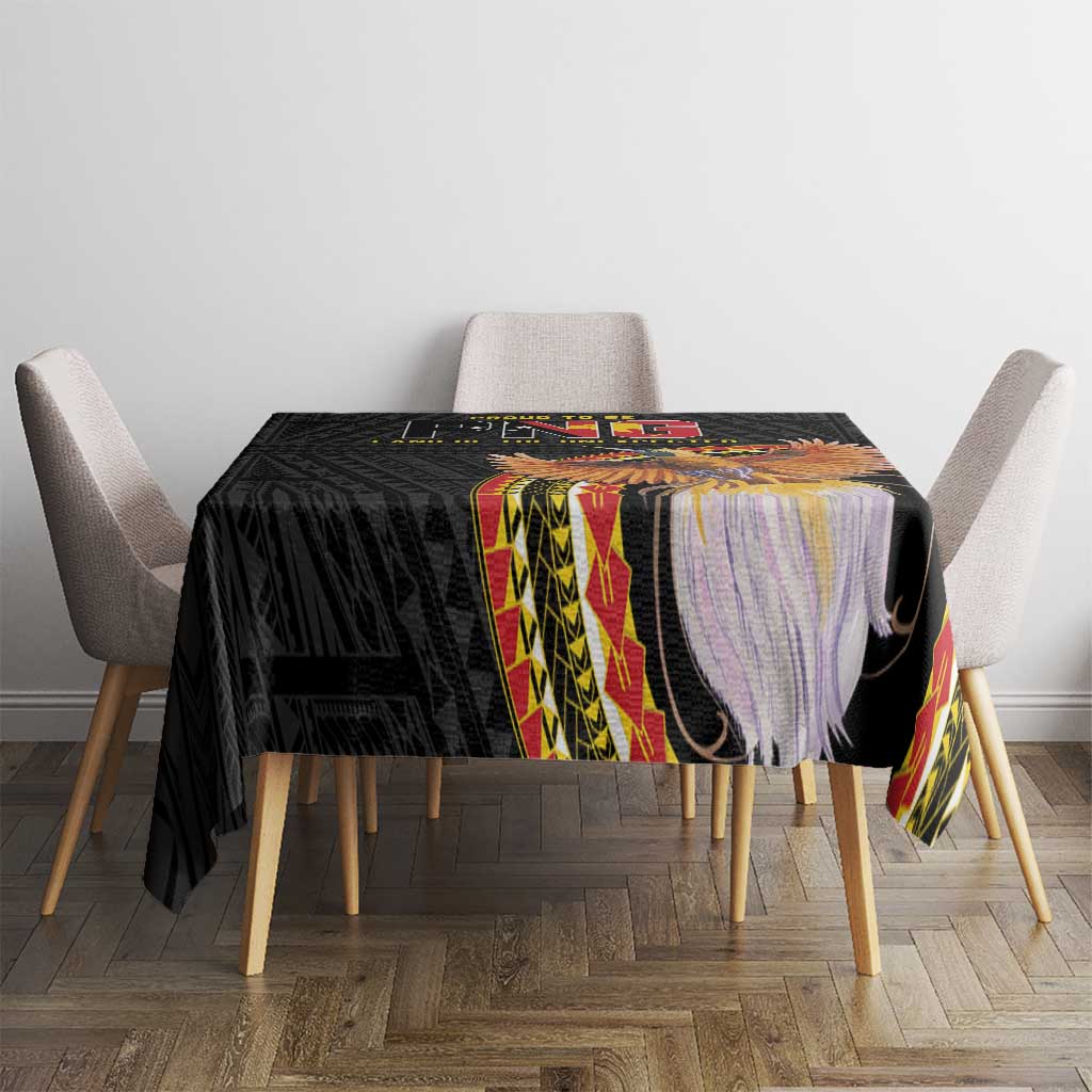 Papua New Guinea Tok Pisin Wik Tablecloth Land Of The Unexpected LT05 - Polynesian Pride