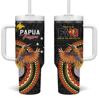 Papua New Guinea Tok Pisin Wik Tumbler With Handle Land Of The Unexpected LT05 One Size: 40 oz Black - Polynesian Pride