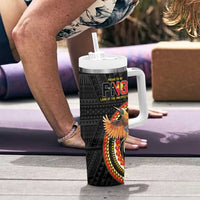Papua New Guinea Tok Pisin Wik Tumbler With Handle Land Of The Unexpected LT05 - Polynesian Pride