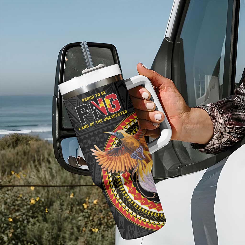Papua New Guinea Tok Pisin Wik Tumbler With Handle Land Of The Unexpected LT05 - Polynesian Pride