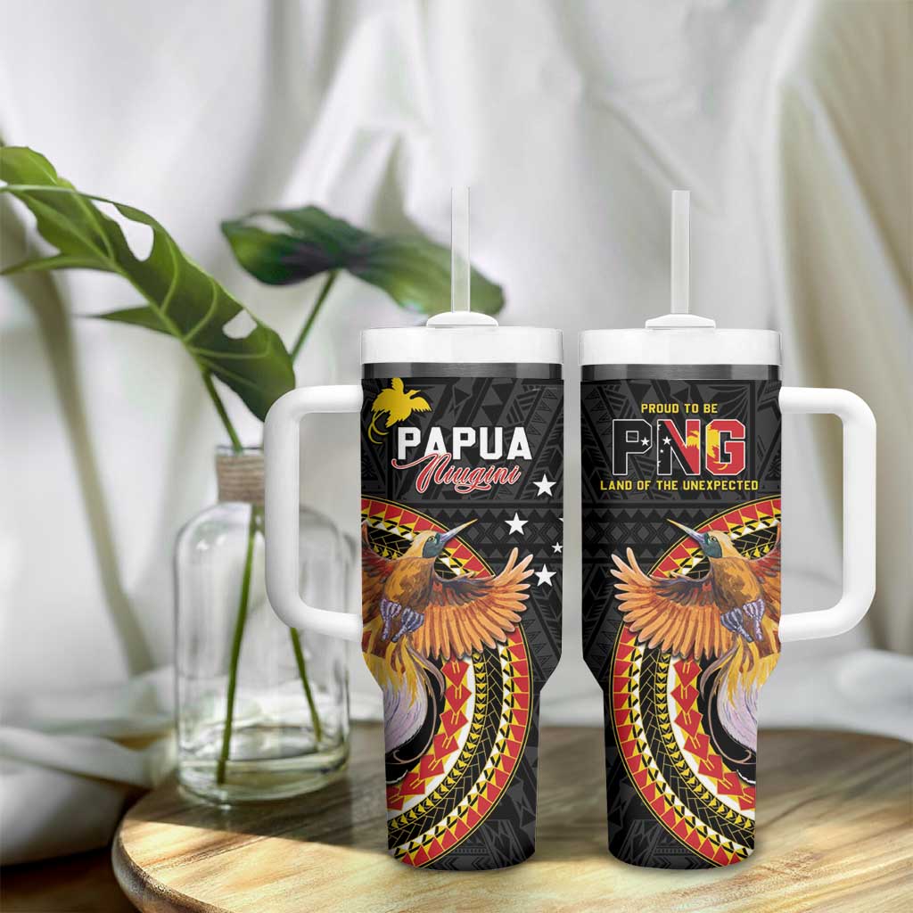 Papua New Guinea Tok Pisin Wik Tumbler With Handle Land Of The Unexpected LT05 - Polynesian Pride