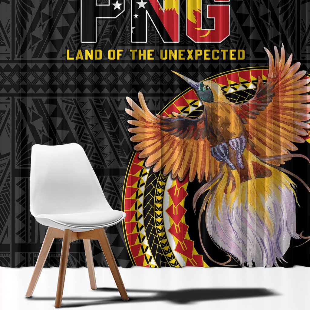 Papua New Guinea Tok Pisin Wik Window Curtain Land Of The Unexpected LT05 - Polynesian Pride