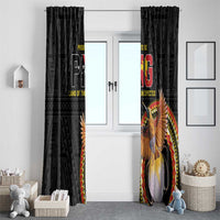 Papua New Guinea Tok Pisin Wik Window Curtain Land Of The Unexpected LT05 - Polynesian Pride