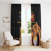 Papua New Guinea Tok Pisin Wik Window Curtain Land Of The Unexpected LT05 - Polynesian Pride