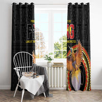 Papua New Guinea Tok Pisin Wik Window Curtain Land Of The Unexpected LT05 - Polynesian Pride