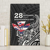 Hawaii November 28th Is My Independence Day Canvas Wall Art LT05 Without Frame Black - Polynesian Pride