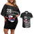 Hawaii November 28th Is My Independence Day Couples Matching Off Shoulder Short Dress and Hawaiian Shirt