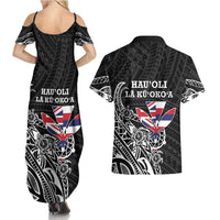Hawaii November 28th Is My Independence Day Couples Matching Summer Maxi Dress and Hawaiian Shirt LT05 - Polynesian Pride