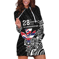 Hawaii November 28th Is My Independence Day Hoodie Dress LT05 Black - Polynesian Pride