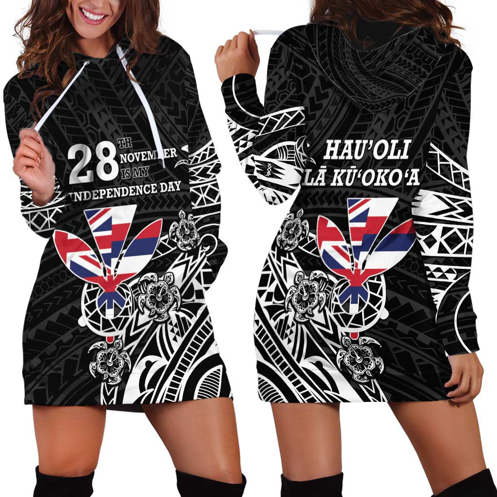 Hawaii November 28th Is My Independence Day Hoodie Dress LT05 - Polynesian Pride