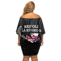 Hawaii November 28th Is My Independence Day Off Shoulder Short Dress LT05 - Polynesian Pride