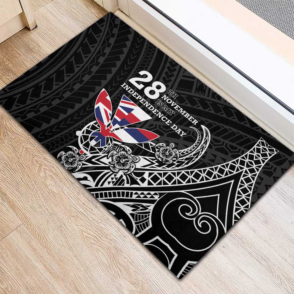 Hawaii November 28th Is My Independence Day Rubber Doormat LT05 - Polynesian Pride