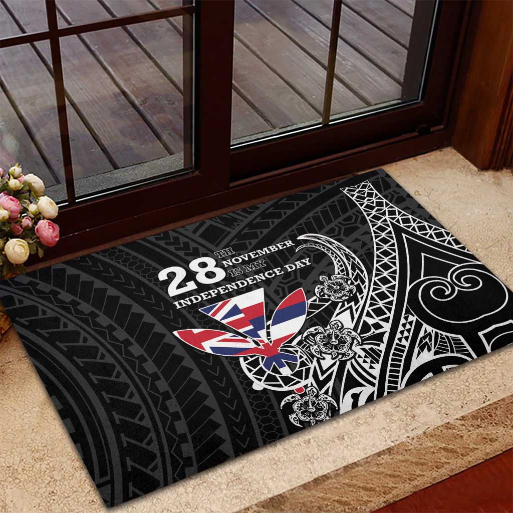 Hawaii November 28th Is My Independence Day Rubber Doormat LT05 - Polynesian Pride