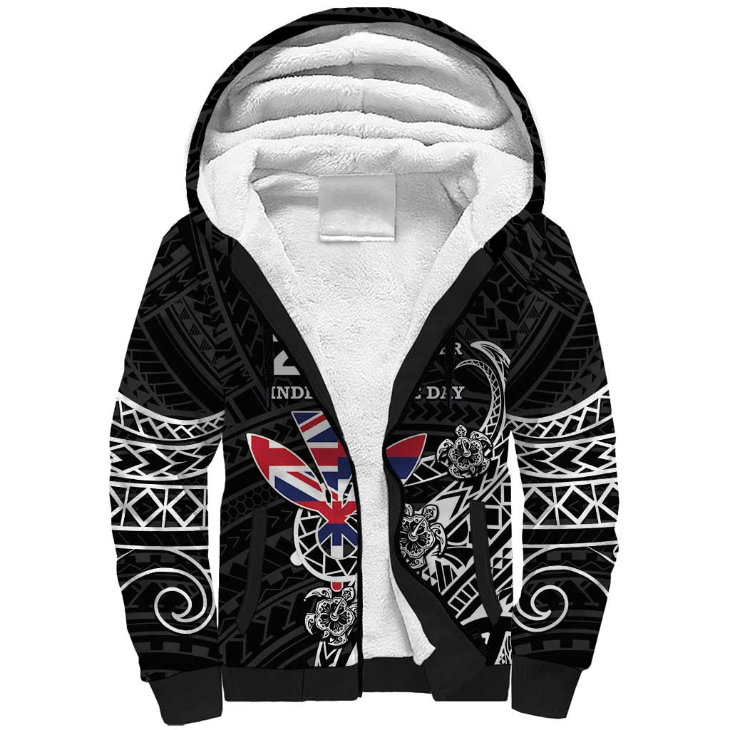 Hawaii November 28th Is My Independence Day Sherpa Hoodie LT05 Unisex Black - Polynesian Pride