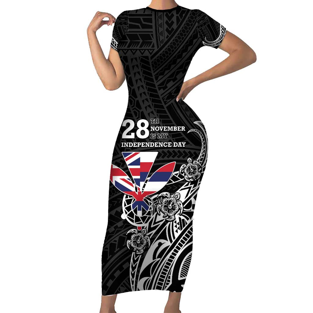 Hawaii November 28th Is My Independence Day Short Sleeve Bodycon Dress