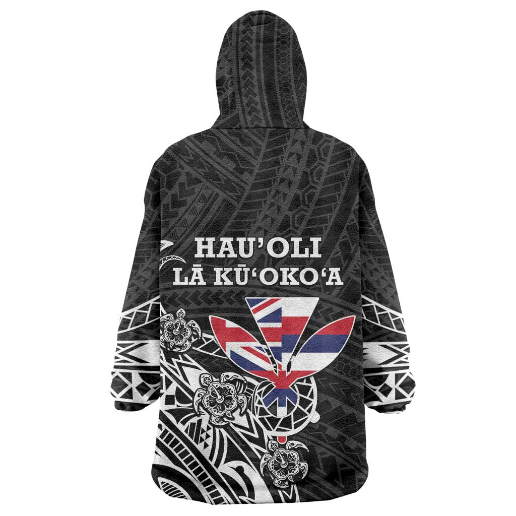 Hawaii November 28th Is My Independence Day Wearable Blanket Hoodie LT05 - Polynesian Pride