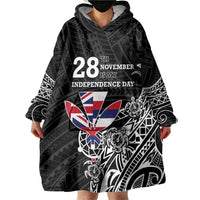 Hawaii November 28th Is My Independence Day Wearable Blanket Hoodie LT05 - Polynesian Pride
