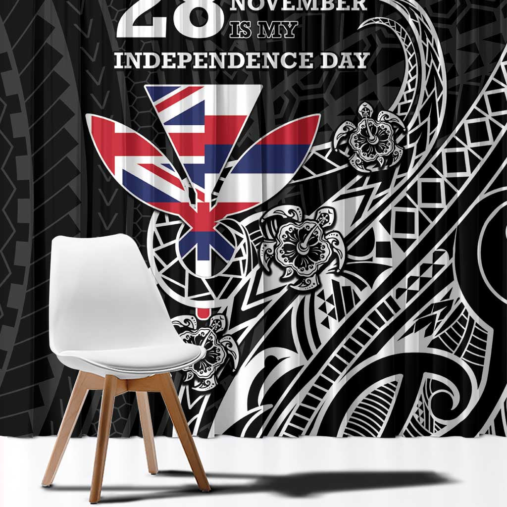 Hawaii November 28th Is My Independence Day Window Curtain LT05 - Polynesian Pride
