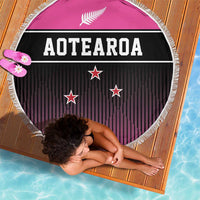 New Zealand Women Cricket Beach Blanket Pink Simple Style LT05 - Polynesian Pride