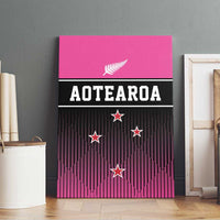 New Zealand Women Cricket Canvas Wall Art Pink Simple Style LT05 - Polynesian Pride
