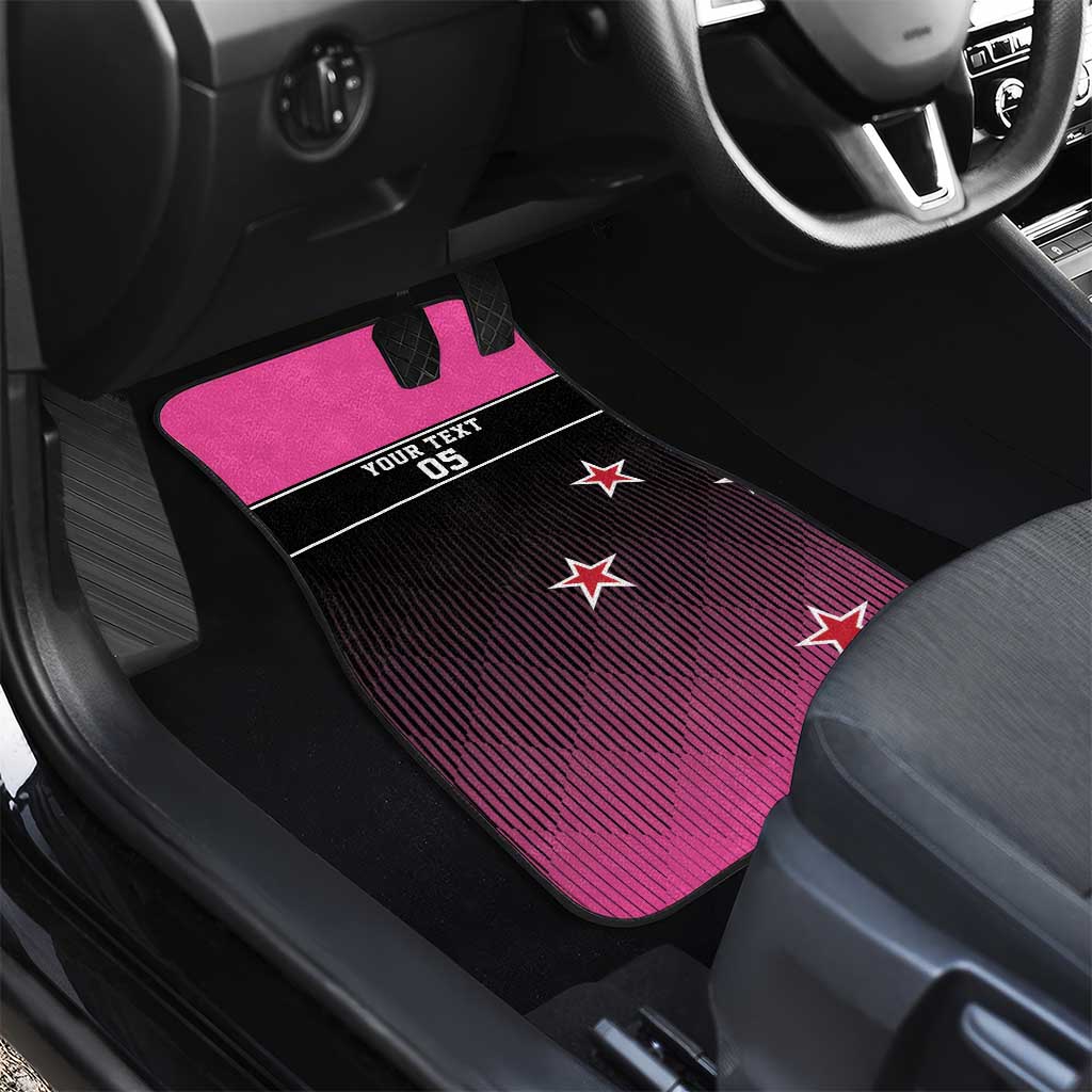 New Zealand Women Cricket Car Mats Pink Simple Style LT05 - Polynesian Pride