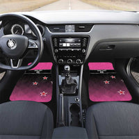 New Zealand Women Cricket Car Mats Pink Simple Style LT05 Set 2pcs - Front Pink - Polynesian Pride