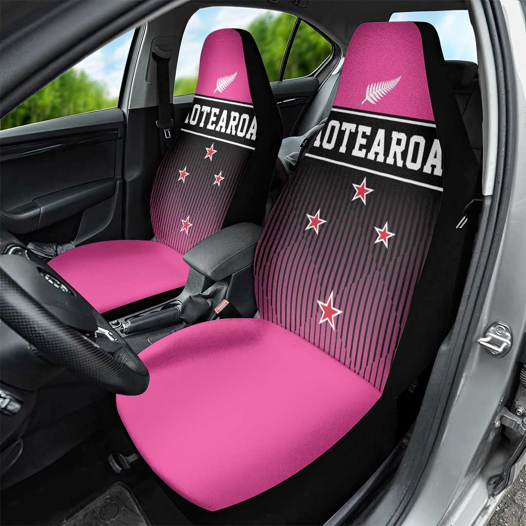New Zealand Women Cricket Car Seat Cover Pink Simple Style
