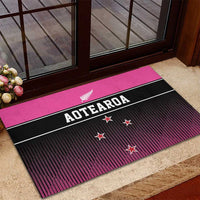 New Zealand Women Cricket Rubber Doormat Pink Simple Style LT05 - Polynesian Pride