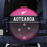 New Zealand Women Cricket Spare Tire Cover Pink Simple Style LT05 - Polynesian Pride