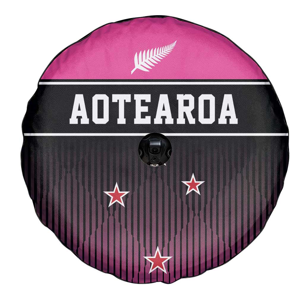 New Zealand Women Cricket Spare Tire Cover Pink Simple Style LT05 - Polynesian Pride
