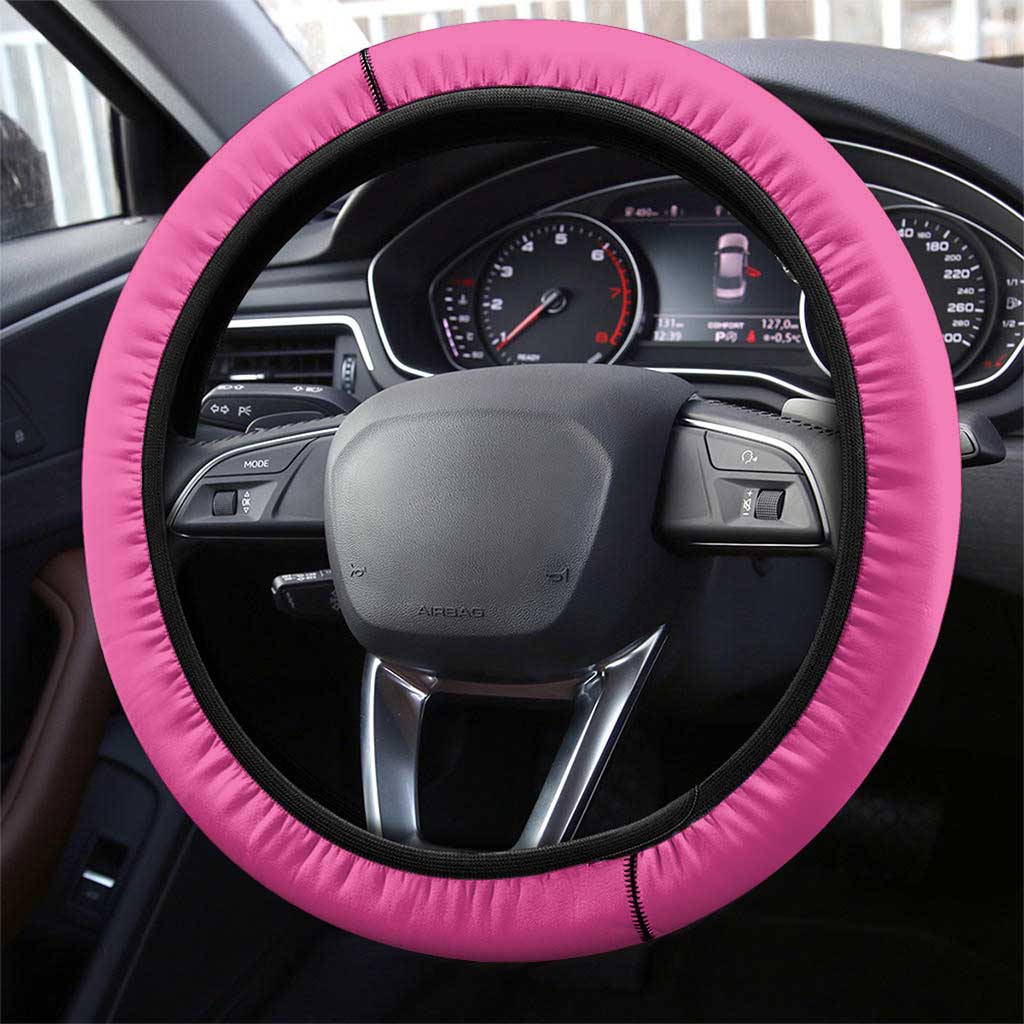 New Zealand Women Cricket Steering Wheel Cover Pink Simple Style LT05 - Polynesian Pride