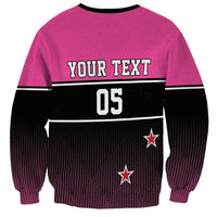 Custom New Zealand Women Cricket Sweatshirt Pink Simple Style LT05 - Polynesian Pride