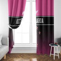 New Zealand Women Cricket Window Curtain Pink Simple Style LT05 - Polynesian Pride