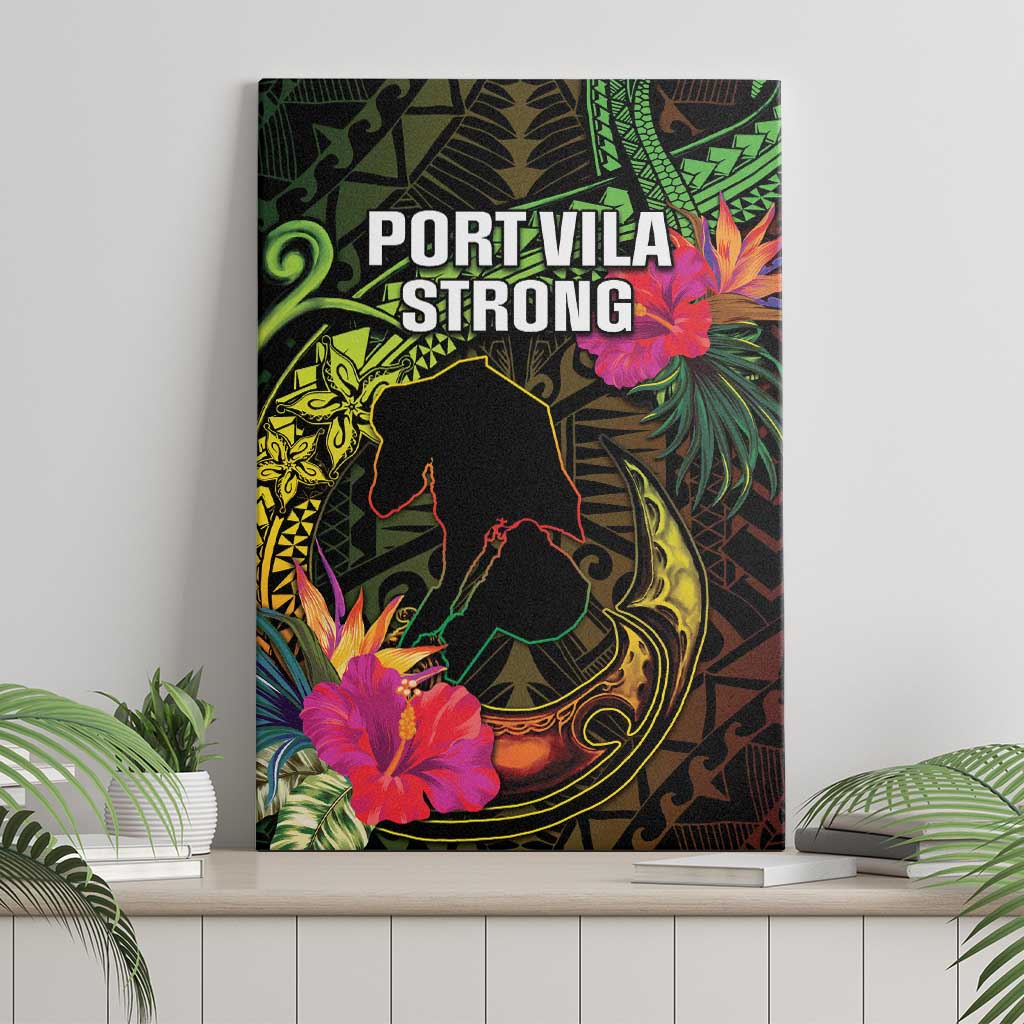 Vanuatu Canvas Wall Art Be Strong Pray For Port Vila LT05 - Polynesian Pride