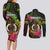 Vanuatu Couples Matching Long Sleeve Bodycon Dress and Long Sleeve Button Shirt Be Strong Pray For Port Vila
