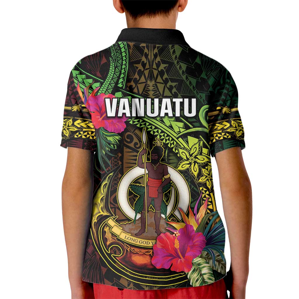 Vanuatu Kid Polo Shirt Be Strong Pray For Port Vila