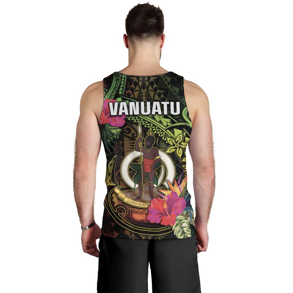 Vanuatu Men Tank Top Be Strong Pray For Port Vila LT05 - Polynesian Pride