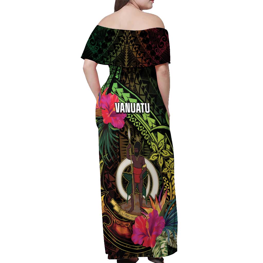 Vanuatu Off Shoulder Maxi Dress Be Strong Pray For Port Vila
