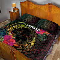 Vanuatu Quilt Bed Set Be Strong Pray For Port Vila LT05 - Polynesian Pride