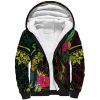 Vanuatu Sherpa Hoodie Be Strong Pray For Port Vila LT05 Unisex Black - Polynesian Pride
