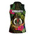 Vanuatu Women Sleeveless Polo Shirt Be Strong Pray For Port Vila