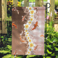 Hawaii And Japan Garden Flag Plumeria Lei With Koi Fish Beige - Polynesian Pride