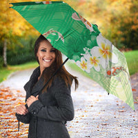 Hawaii And Japan Umbrella Plumeria Lei With Koi Fish Green LT05 - Polynesian Pride
