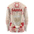 Siva Samoa Long Sleeve Shirt Samoan Taupou With Polynesian Pattern LT05 - Polynesian Pride